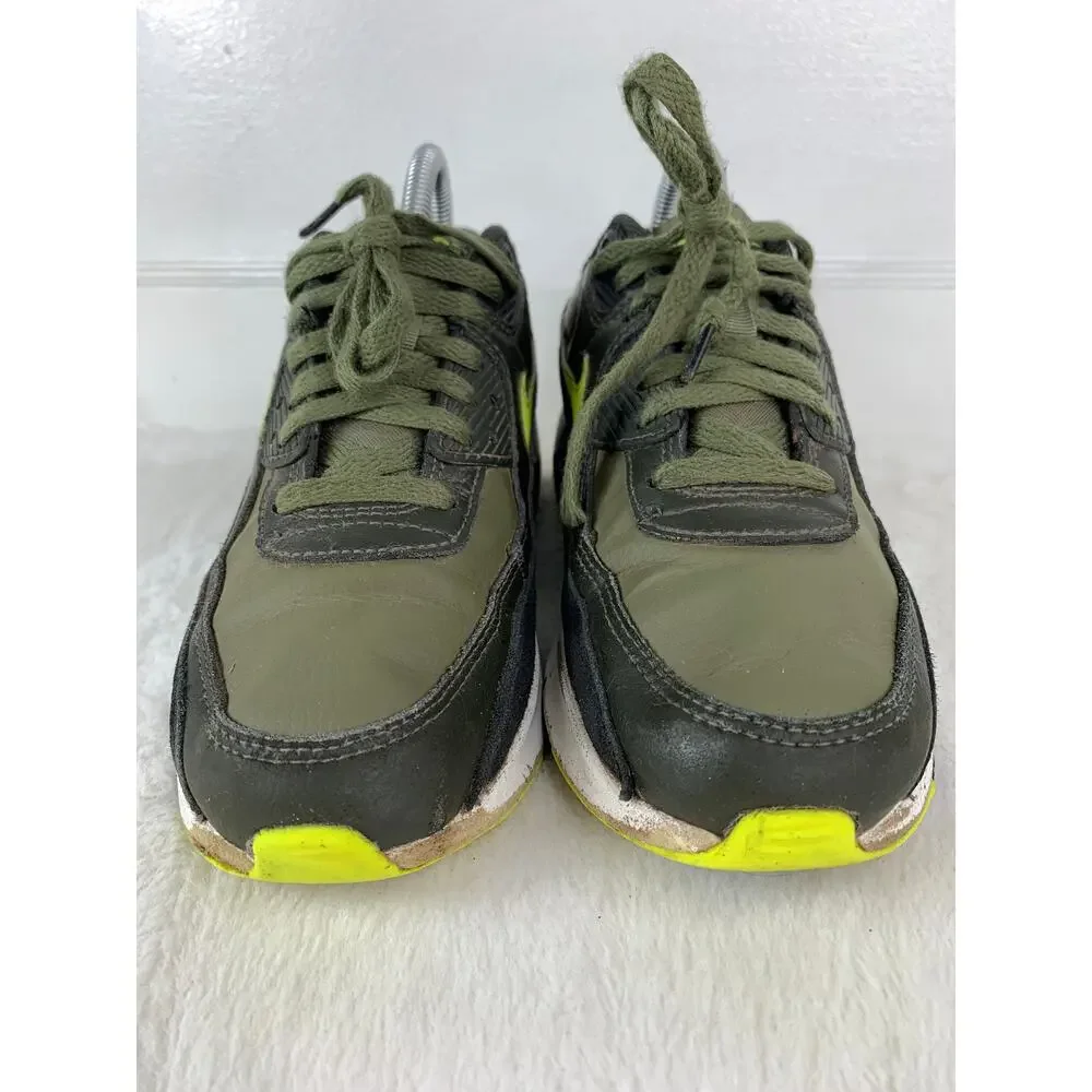 Nike Air Max 90 GS Medium Olive Volt DV3607-200 Youth 5 / Women’s 6.5